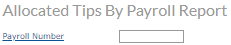 report input field