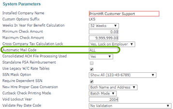 Printing and Mailing Payroll Batches